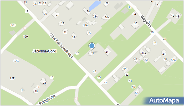 Otwock, o. Rafała Kalinowskiego, 39, mapa Otwock