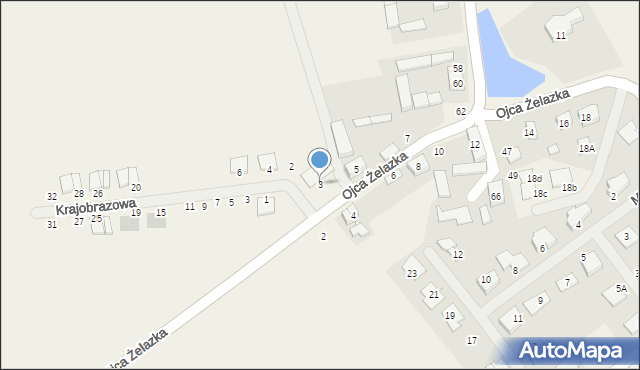 Palędzie, o. Mariana Żelazka, 3, mapa Palędzie