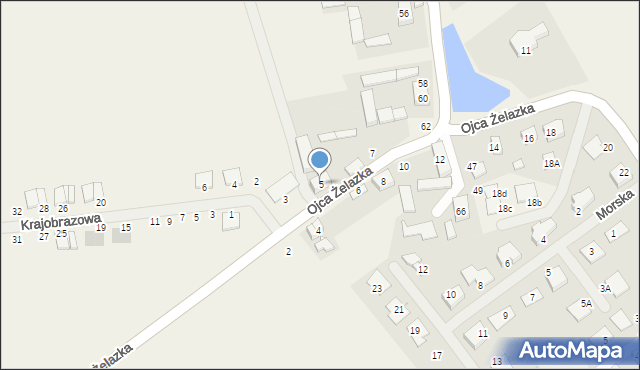 Palędzie, o. Mariana Żelazka, 5, mapa Palędzie