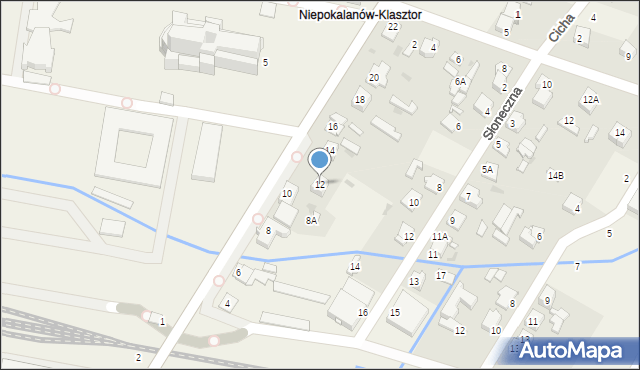 Paprotnia, o. Maksymiliana Marii Kolbego, 12, mapa Paprotnia