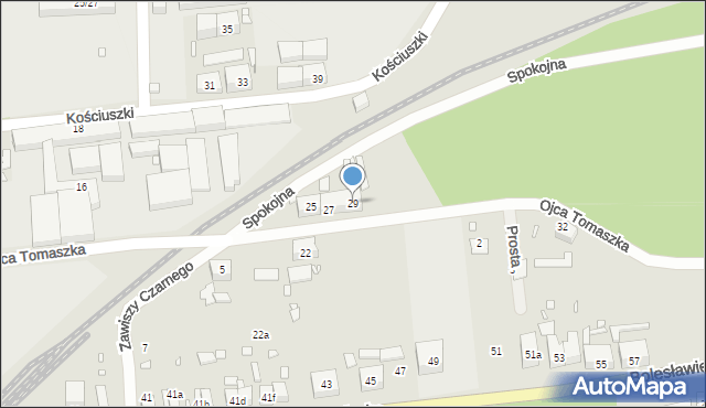 Pieńsk, o. Michała Tomaszka, 29, mapa Pieńsk
