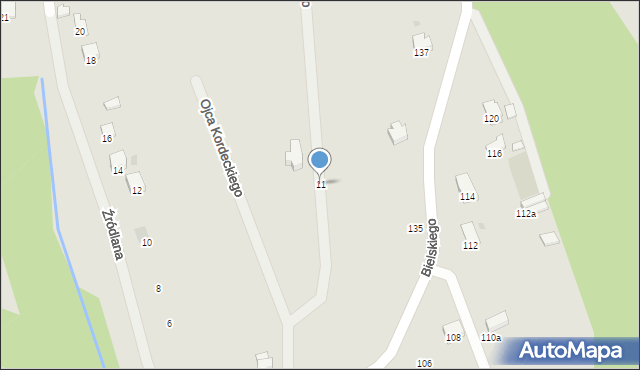 Przemyśl, o. Augustyna Kordeckiego, 11, mapa Przemyśla