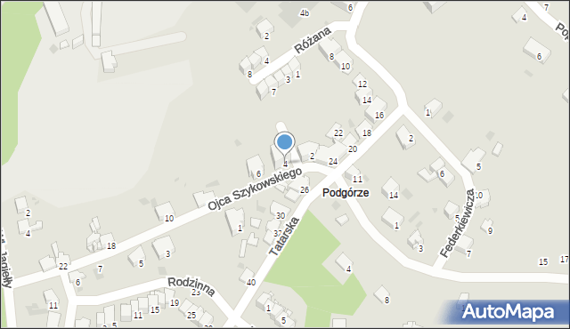 Przemyśl, o. Krystyna Szykowskiego, 4, mapa Przemyśla
