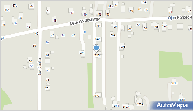 Rydułtowy, o. Augustyna Kordeckiego, 54B, mapa Rydułtowy