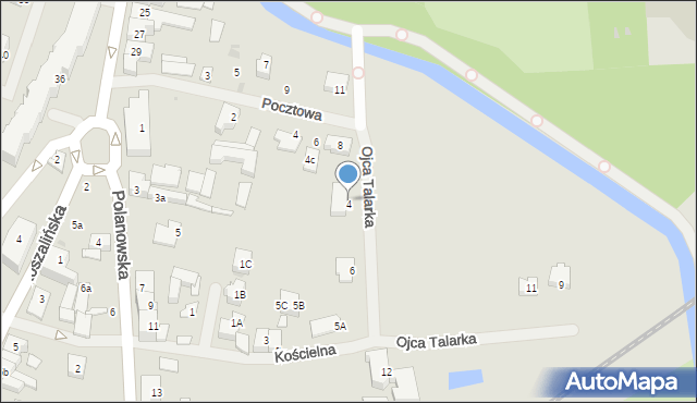 Sławno, o. płk. Stanisława Talarka, 4, mapa Sławno