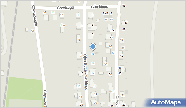 Tarnów, o. Zbigniewa Strzałkowskiego, 10, mapa Tarnów