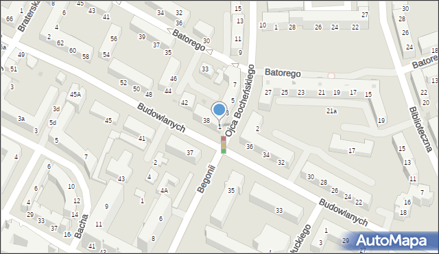 Tychy, o. Innocentego Bocheńskiego, 1, mapa Tychów