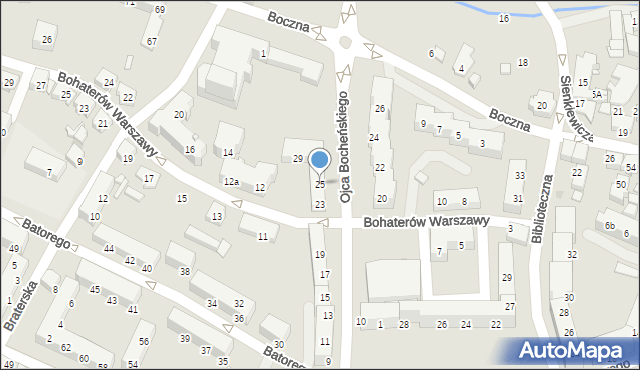 Tychy, o. Innocentego Bocheńskiego, 25, mapa Tychów