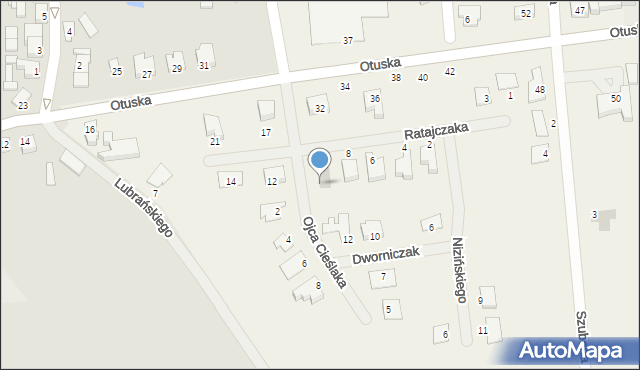 Wielka Wieś, o. Ignacego Cieślaka, 1, mapa Wielka Wieś
