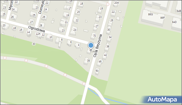 Wrocław, o. Beyzyma, 37, mapa Wrocławia