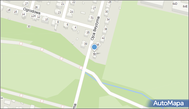 Wrocław, o. Beyzyma, 50, mapa Wrocławia