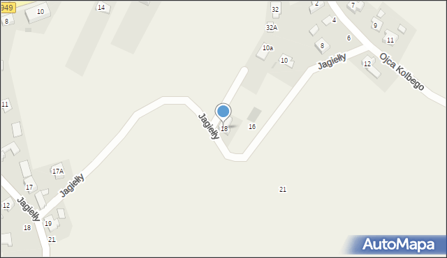 Zasole, o. Maksymiliana Marii Kolbego, 18, mapa Zasole