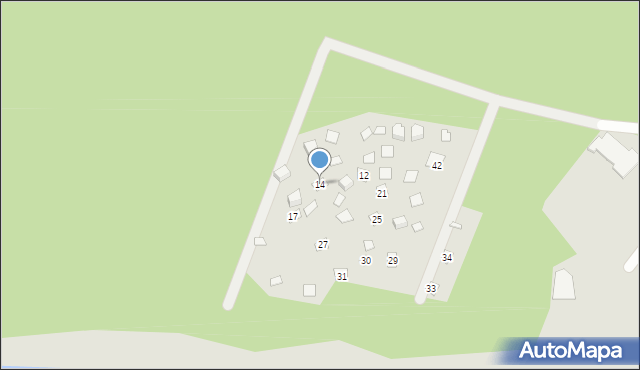 Augustów, Obrońców Westerplatte, 14, mapa Augustów