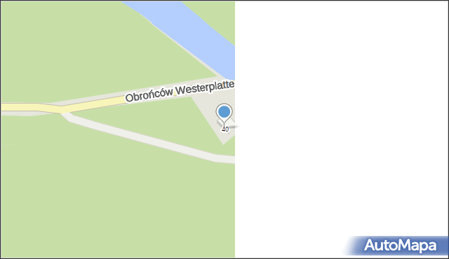 Augustów, Obrońców Westerplatte, 40, mapa Augustów