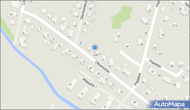 Białogard, Obotrytów, 11a, mapa Białogard