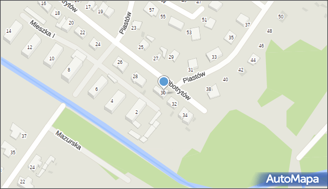 Białogard, Obotrytów, 30A, mapa Białogard