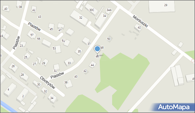 Białogard, Obotrytów, 46, mapa Białogard