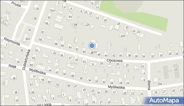 Bielsk Podlaski, Obozowa, 48, mapa Bielsk Podlaski
