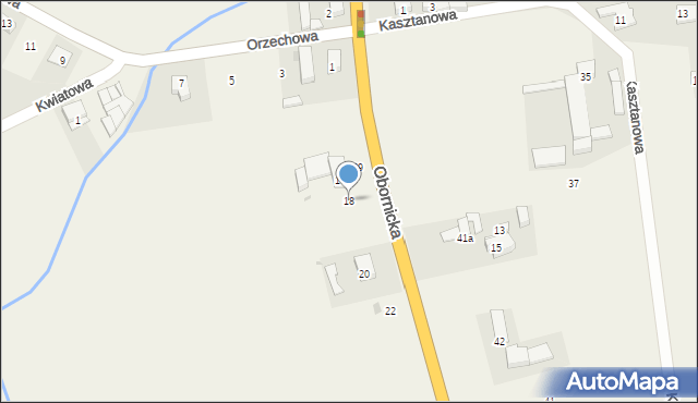 Bogdanowo, Obornicka, 18, mapa Bogdanowo