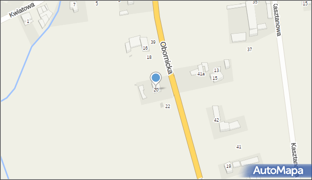 Bogdanowo, Obornicka, 20, mapa Bogdanowo