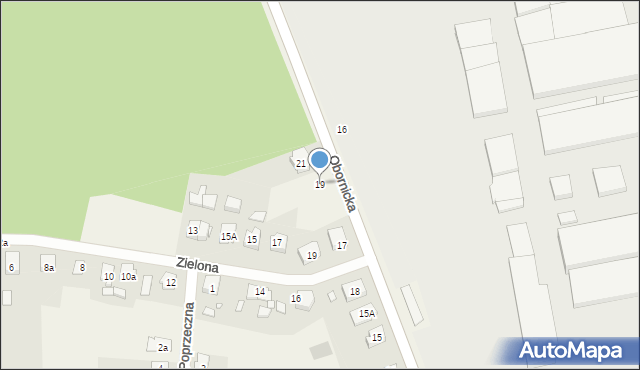 Bolechowo-Osiedle, Obornicka, 19, mapa Bolechowo-Osiedle