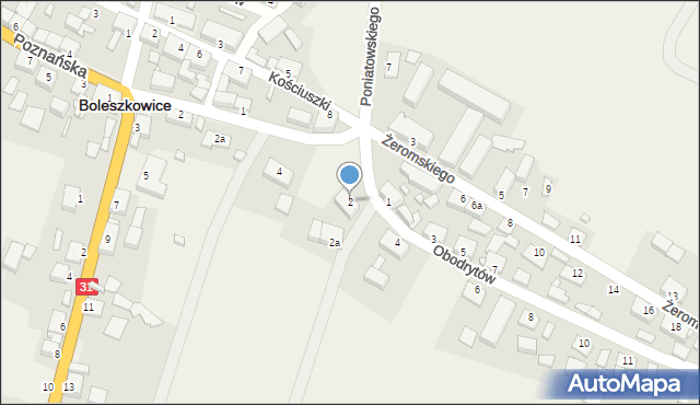 Boleszkowice, Obodrytów, 2, mapa Boleszkowice