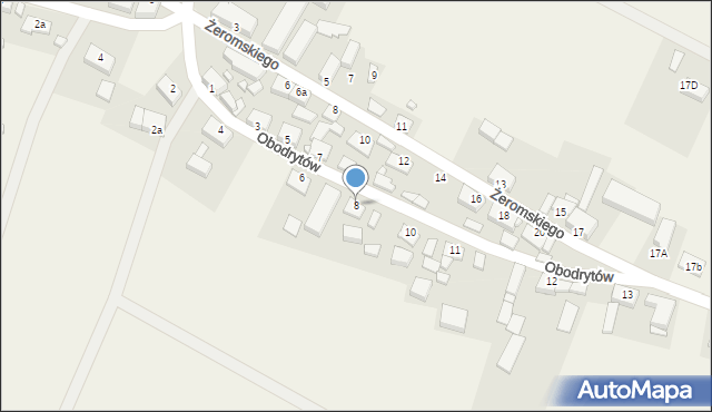 Boleszkowice, Obodrytów, 8, mapa Boleszkowice