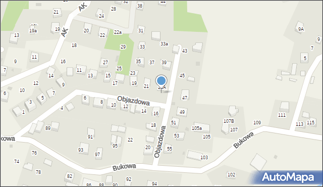 Brenna, Objazdowa, 41, mapa Brenna