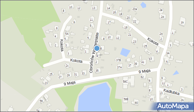 Bytom, Obrońców Westerplatte, 4, mapa Bytomia