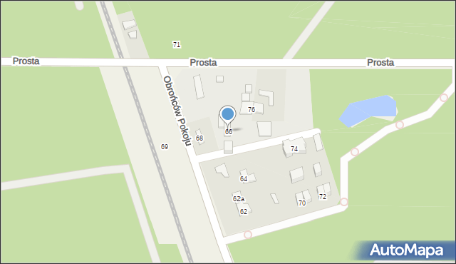 Celestynów, Obrońców Pokoju, 66, mapa Celestynów