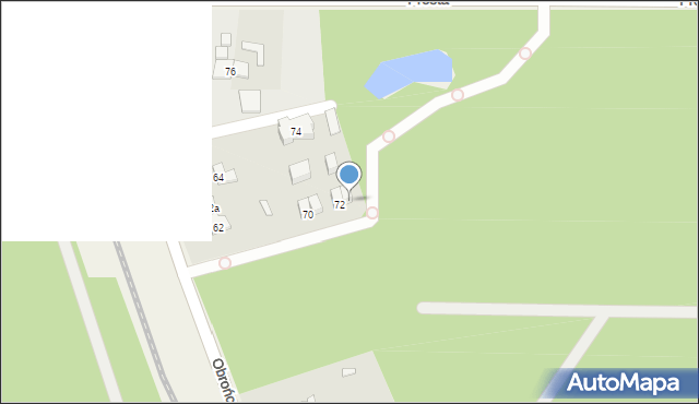 Celestynów, Obrońców Pokoju, 72B, mapa Celestynów