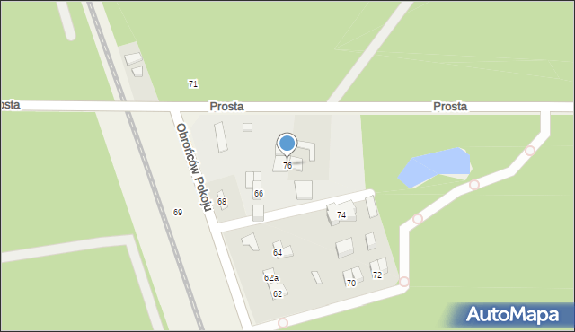 Celestynów, Obrońców Pokoju, 76, mapa Celestynów