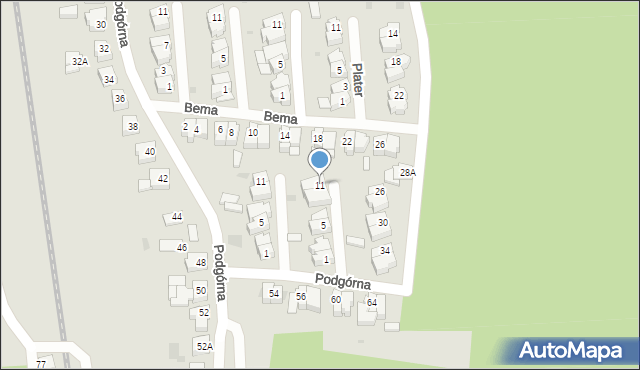 Chodzież, Obrońców Westerplatte, 11, mapa Chodzież