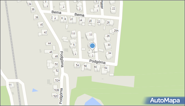 Chodzież, Obrońców Westerplatte, 3, mapa Chodzież