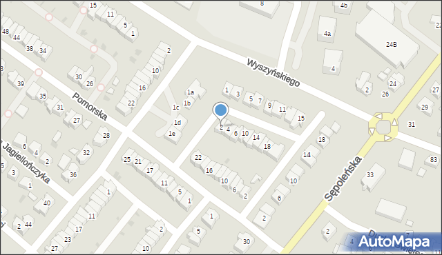 Chojnice, Obrońców Westerplatte, 2, mapa Chojnic