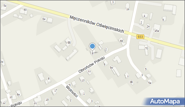 Ćwiklice, Obrońców Pokoju, 4, mapa Ćwiklice