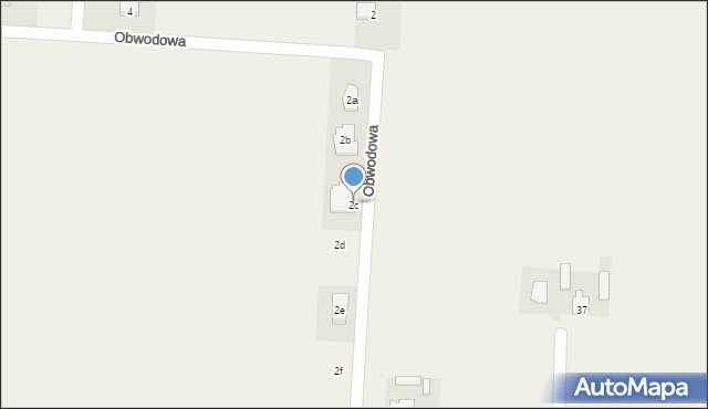 Czerniewice, Obwodowa, 2c, mapa Czerniewice