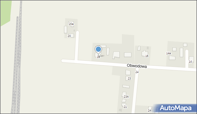 Czerniewice, Obwodowa, 18, mapa Czerniewice