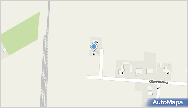 Czerniewice, Obwodowa, 20, mapa Czerniewice