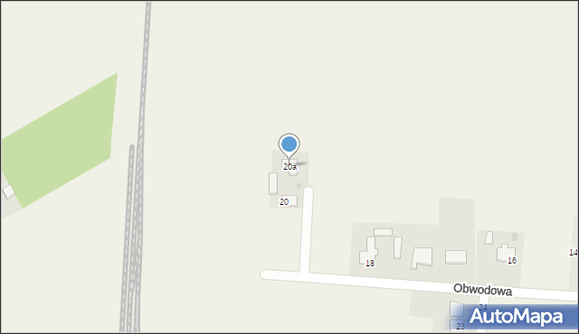 Czerniewice, Obwodowa, 20a, mapa Czerniewice