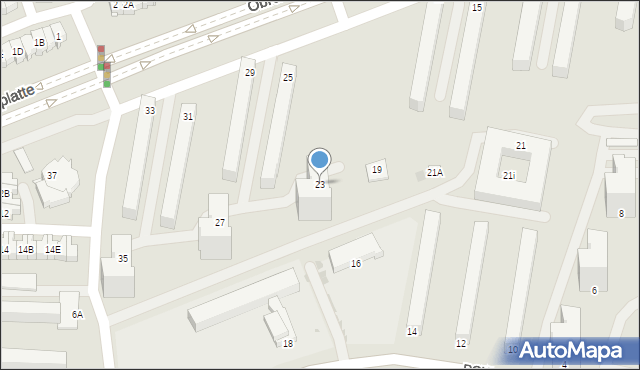 Częstochowa, Obrońców Westerplatte, 23, mapa Częstochowy