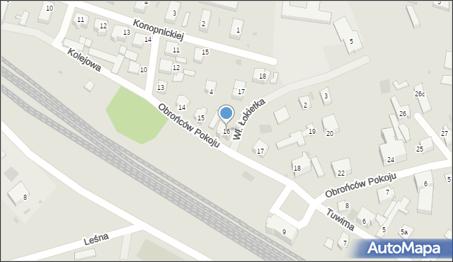 Dobiegniew, Obrońców Pokoju, 16, mapa Dobiegniew