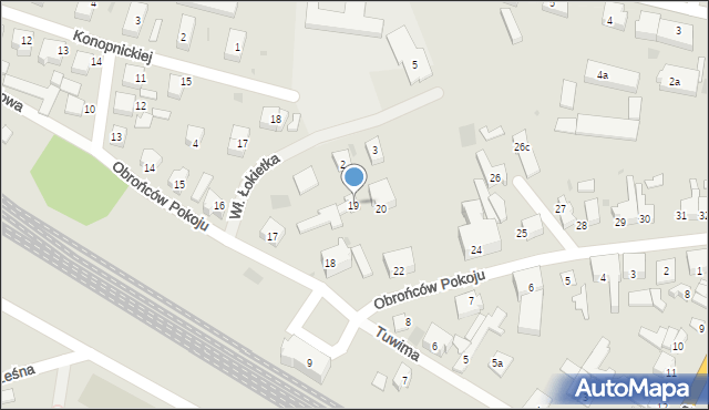 Dobiegniew, Obrońców Pokoju, 19, mapa Dobiegniew