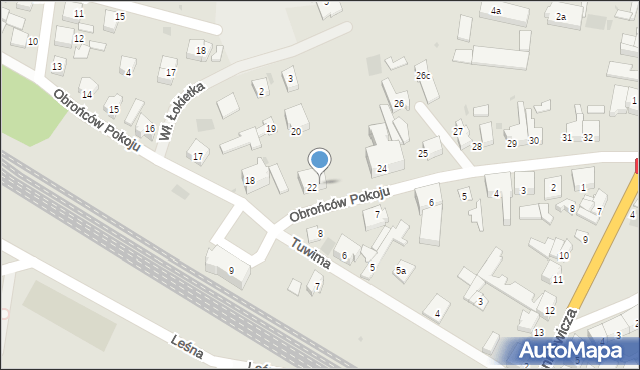 Dobiegniew, Obrońców Pokoju, 23, mapa Dobiegniew