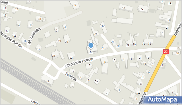 Dobiegniew, Obrońców Pokoju, 24, mapa Dobiegniew