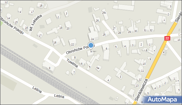 Dobiegniew, Obrońców Pokoju, 7, mapa Dobiegniew