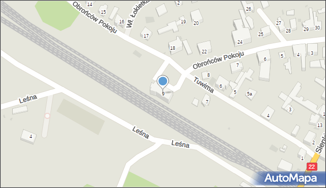 Dobiegniew, Obrońców Pokoju, 9, mapa Dobiegniew