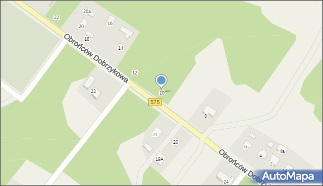 Dobrzyków, Obrońców Dobrzykowa, 10, mapa Dobrzyków