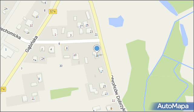 Dobrzyków, Obrońców Dobrzykowa, 19, mapa Dobrzyków