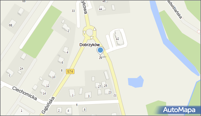 Dobrzyków, Obrońców Dobrzykowa, 29, mapa Dobrzyków